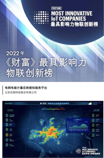 志翔科技上榜2022年《财富》最具影响力物联创新榜