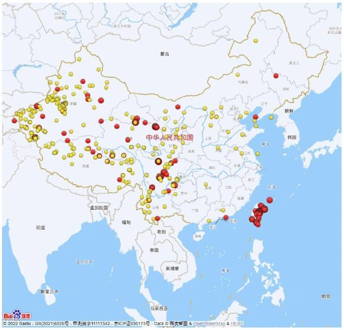 台湾花莲县发生6.9级地震